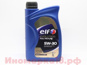 Масло моторное синтетическое ELF Evolution Fulltech FE Diesel 5W30 с сажевым фил 194906 ELF