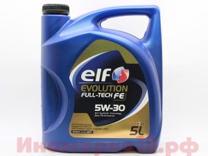 Масло моторное синтетическое ELF Evolution Fulltech FE Diesel 5W30 с сажевым фил 194908 ELF