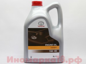 Масло моторное синтетическое TOYOTA SN/CF A3/B3/B4 5W40 5L 08880-80375-GO TOYOTA
