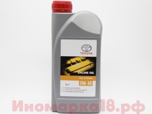 Масло моторное синтетическое TOYOTA SL/CF 5W30 1L для бензиновых и дизельных 08880-80846 TOYOTA