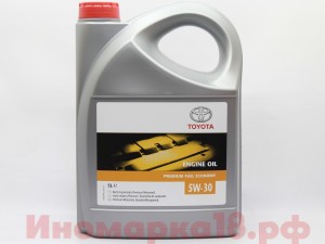 Масло моторное для дизельных двигателей низкозольное TOYOTA 5W30 SN/C2 5L 08880-83389 TOYOTA