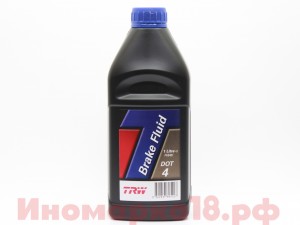Тормозная жидкость TRW DOT4 1L PFB401 TRW