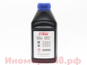 Тормозная жидкость TRW DOT4 0,5L PFB450 TRW
