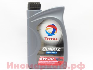 Масло моторное синтетическое TOTAL Quartz Ineo MC 3 SN/CF/C3 5W30 1L 166254 TOTAL