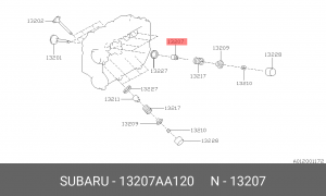 Subaru маслосъемный колпачок впускного клапана 13207AA120 SUBARU