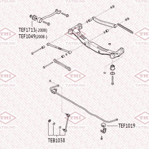 Hyundai Tucson/Sportage 04-09 Стойка стабилизатора задняя TEB1038 TATSUMI