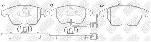 AUDI Q3 2.0D 06.11-> колодки передние PN0348W NIBK