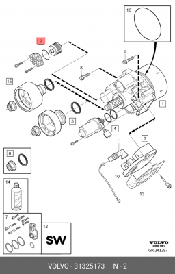 VAG фильтр HALDEX 31325173 VOLVO