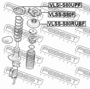VOLVO XC90 2003- опора переднего аммортизатора VLSS-S80RUBF FEBEST