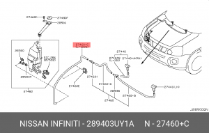 Nissan X-Trail Шланг стеклоомывателя 28940-3UY1A NISSAN INFINITI