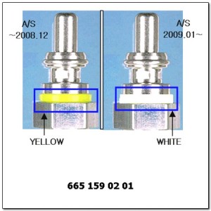 SS 2,0-2,7 Свеча накаливания (желтый-белый 11v) 6651590201 SSANG YONG