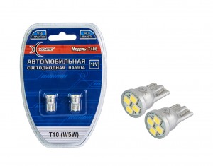 Лампа светодиодная W5W T10 12V (2 шт.) 1009278 XENITE