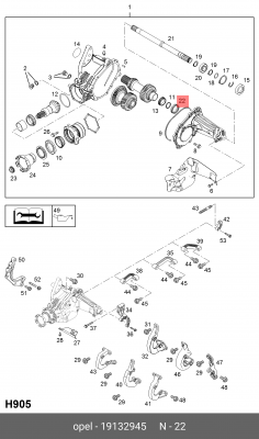 Opel Antara Сальник правого привода 19132945 GENERAL MOTORS