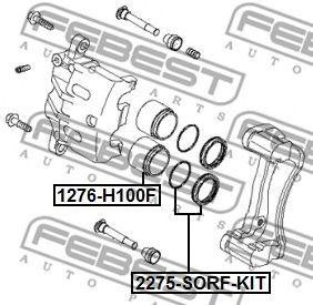 Porter 2 поршень переднего суппорта 1276-H100F FEBEST