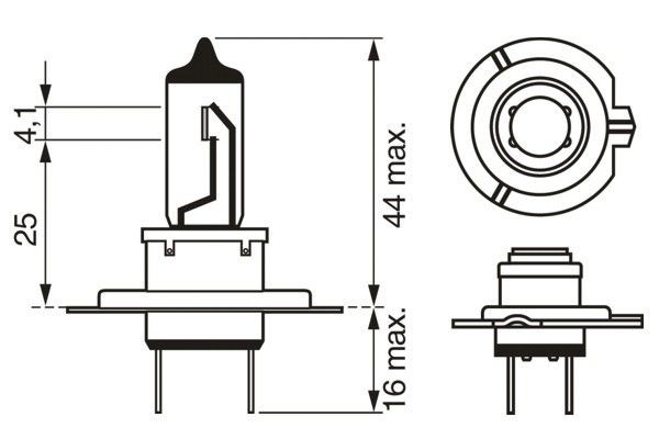 H7 12V-55W Standart (блистер) 1 987 301 012 BOSCH