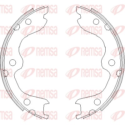 NISSAN Teana ll 07.08-09.13, 350 Z 3.5 02- колодки стояночного тормоза 473800 REMSA