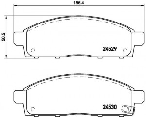 Mitsubishi L200 05- колодки тормозные передние P54038 BREMBO