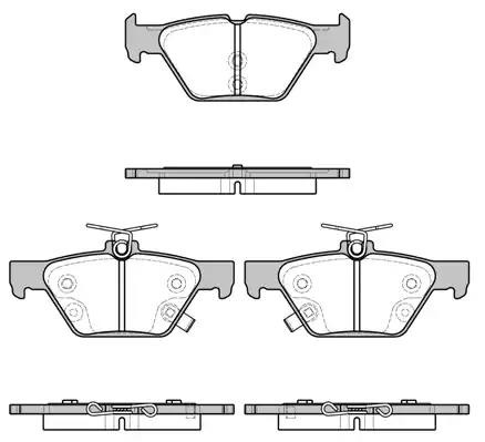 Subaru Outback 15-, Forester SK 18-, Impreza 16-  колодки задние 163802 REMSA