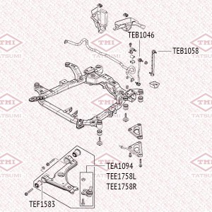 Opel Astra H, G сайлентблок переднего рычага передний TEF1583 TATSUMI