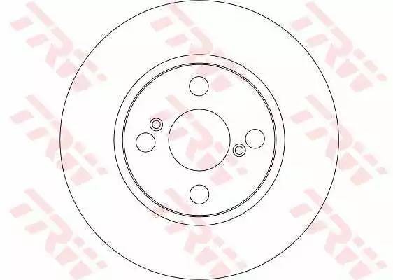 Toyota Corolla 120 Диск тормозной передний DF4403 TRW