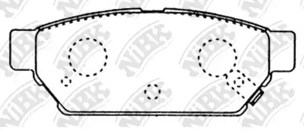 Mitsubishi Lancer до 03г, Carisma 95-99, Colt до 96 задние дисковые PN3314 NIBK