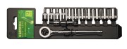 Набор головок  с  трещеткой 1,4"  4-14мм 9521 SATA