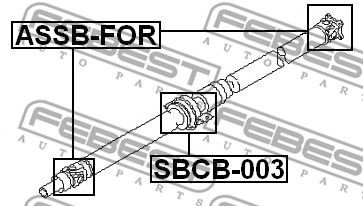 Крестовина карданного вала ASSB-FOR FEBEST