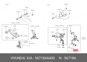 Hyundai Starex-H1 00-06/Galloper/Terracan игольчатый подшипник передней ступицы 567184A400 HYUNDAI KIA