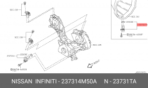 Nissan Датчик положения распредвала/к/вала V-1.0-1.8 23731-4M50A NISSAN INFINITI