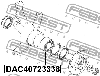 Suzuki Cultus подшипник передней ступицы DAC40723336 FEBEST