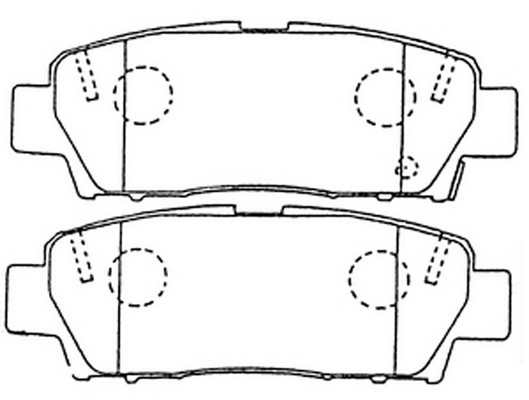 Toyota Cresta задние дисковые колодки FP0672 FIT