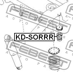 Kia Sorento 02-05 отбойник заднего аммортизатора KD-SORRR FEBEST