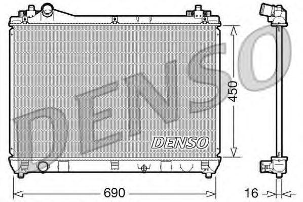 Suzuki Grand Vitara радиатор охлаждения DRM47016 DENSO