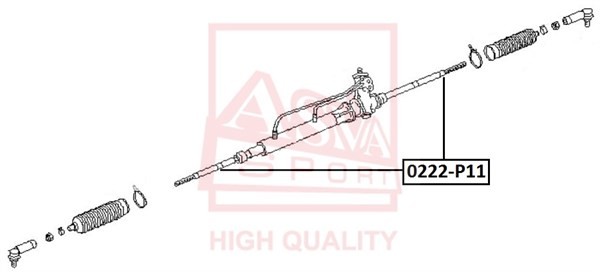 Nissan Primera P11 96-01 Тяга рулевая 0222-P11 ASVA