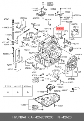 Датчик скорости 4262039200 HYUNDAI KIA