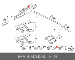 BMW пистон 51 45 7 152 442 BMW