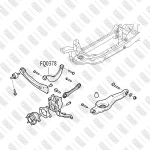 Ford Focus 2 рычаг задней подвески верхний кривой FQ0378 FIXAR