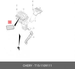 Chery Tiggo 4 17-, Tiggo 8 20-, PRO 1.5/2.0/Omoda C5 1.5/Exeed LX 22 - фильтр во T15-1109111 CHERY