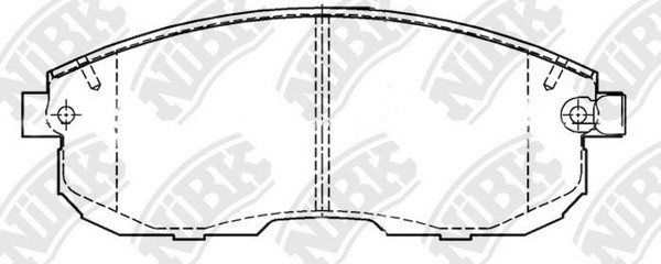 Nissan Tiida, Teana, Juke, Maxima, SX-4 с 5г (япония) колодки тормозные передние PN2201 NIBK