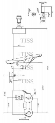 Hyundai Getz амортизатор передний правый JAS0132 JUST DRIVE