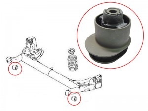 Mazda Demio 02- сайлентблок задней балки STD37528460 SAT