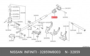 Nissan Almera N16 - пыльник штока МКПП 32859-M8003 NISSAN INFINITI