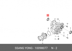 SS Actyon 11- сальник раздаточной коробки (внутренний) левый 10098077 SSANG YONG