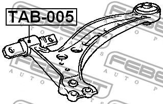 TOYOTA CAMRY SXV2 /Lexus MCV2 1996-2001 с\блок переднего рычага передний TAB-005 FEBEST