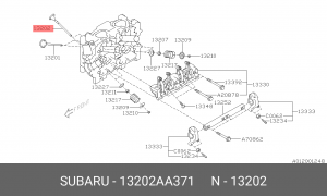 Subaru Legacy клапан выпускной 13202AA371 SUBARU