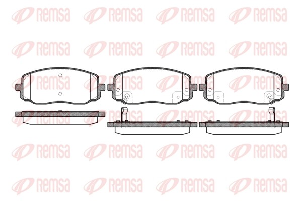 Kia Picanto 04-09/i10/i20 1.2 58101-07A00 колодки тормозные перед. 1133.02 REMSA