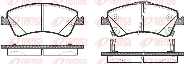 Toyota Avensis T27 09- колодки передние 134102 REMSA