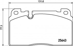 Audi Q5 колодки тормозные передние P85133 BREMBO