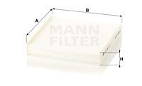 Воздушный фильтр салона MANN (без рамки) CU22011 MANN FILTER