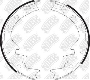 Toyota Hiace 1.6-2.4D 82-90 Колодки тормозные барабанные FN2260 NIBK